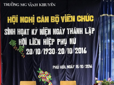 Sinh hoạt kỷ niệm ngày thành lập hội liên hiệp phụ nữ Việt Nam  Ngày 20/10/2036 - 20/10/2016