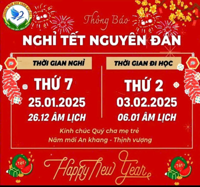 Thông báo nghỉ tết